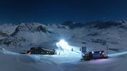 Archiviertes Webcam Bild: Val d'Isère: Rocher de Bellevarde am 26 Feb 2026 um 00:55 Uhr