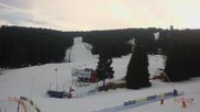 Archiviertes Webcam Bild: Skischulgelände in Klinovec am 26 Feb 2026 um 16:11 Uhr