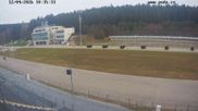 Archiviertes Webcam Bild: Biathlon Arena Nové Město - Blick zum Schießstand am 12.04.2026 um 10:46 Uhr