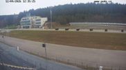 Archiviertes Webcam Bild: Biathlon Arena Nové Město - Blick zum Schießstand am 12.04.2026 um 12:46 Uhr