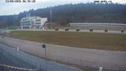 Archiviertes Webcam Bild: Biathlon Arena Nové Město - Blick zum Schießstand am 13.04.2026 um 06:10 Uhr