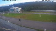 Archiviertes Webcam Bild: Biathlon Arena Nové Město - Blick zum Schießstand am 12.07.2026 um 06:24 Uhr