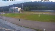 Archiviertes Webcam Bild: Biathlon Arena Nové Město - Blick zum Schießstand am 12.07.2026 um 08:24 Uhr