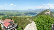 Archiviertes Webcam Bild: Pfronten: Blick von der Burgruine Falkenstein am 28.05.2026 um 16:05 Uhr
