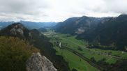 Archiviertes Webcam Bild: Pfronten: Blick von der Burgruine Falkenstein am 09.10.2026 um 12:50 Uhr