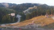 Archived webcam image showing Upper station cable car Vogel on 6 Aug 2026 at 06:00