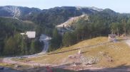 Archived webcam image showing Upper station cable car Vogel on 6 Aug 2026 at 07:00