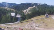 Archived webcam image showing Upper station cable car Vogel on 6 Aug 2026 at 08:00