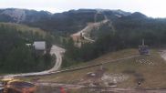 Archived webcam image showing Upper station cable car Vogel on 6 Aug 2026 at 18:00