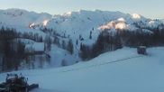 Archived webcam image showing Upper station cable car Vogel on 26 Feb 2026 at 07:56