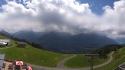 Archived webcam image showing Kaeserstatt Roundshot Meiringen Hasliberg on 27 Jul 2026 at 14:30