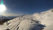 Archived webcam image showing Kaeserstatt Roundshot Meiringen Hasliberg on 17 Mar 2026 at 16:13