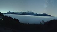 Archived webcam image showing Kaeserstatt Roundshot Meiringen Hasliberg on 30 Oct 2026 at 20:05