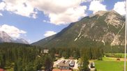 Archived webcam image showing Panoramic view Leutasch on 12 Jul 2026 at 12:01