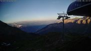 Archived webcam image showing Leukerbad, Schwalbennest chairlift on 12 Jul 2026 at 06:39