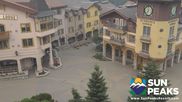 Archived webcam image showing Village Sun Peaks on 7 Aug 2026 at 16:54