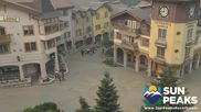 Archived webcam image showing Village Sun Peaks on 7 Aug 2026 at 18:54