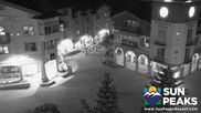 Archived webcam image showing Village Sun Peaks on 7 Aug 2026 at 12:54