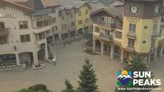 Archived webcam image showing Village Sun Peaks on 7 Aug 2026 at 20:54
