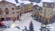 Archived webcam image showing Village Sun Peaks on 26 Feb 2026 at 16:49