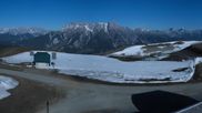 Archived webcam image showing Wildenkarkogel near Saalbach on 1 May 2026 at 00:12