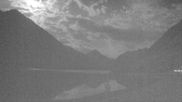 Archived webcam image showing Lake Plansee on 28 May 2026 at 00:28