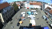 Archiviertes Webcam Bild: Marktplatz Senftenberg am 08.08.2026 um 10:27 Uhr