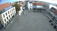 Archived webcam image showing Senftenberg Town Square on 26 Aug 2026 at 06:59