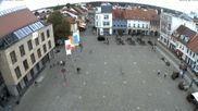 Archived webcam image showing Senftenberg Town Square on 26 Aug 2026 at 14:59