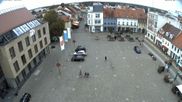 Archived webcam image showing Senftenberg Town Square on 26 Aug 2026 at 16:59
