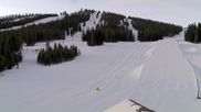 Archived webcam image showing Winter Park Eskimo Chairlift and Snoasis Restaurant on 27 Feb 2026 at 14:56
