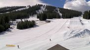 Archived webcam image showing Winter Park Eskimo Chairlift and Snoasis Restaurant on 29 Mar 2026 at 18:50