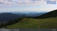 Archived webcam image showing View from Hüttenkogel in Lackenhof, Lower Austria on 12 Jul 2026 at 07:14