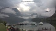 Archived webcam image showing Obertraun Lake on 27 Jul 2026 at 07:14