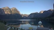 Archived webcam image showing Obertraun Lake on 15 Aug 2026 at 06:43
