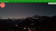 Archived webcam image showing Mountain Lodge Zoia, Chiesa in Valmalenco on 1 Apr 2026 at 02:50