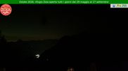 Archived webcam image showing Mountain Lodge Zoia, Chiesa in Valmalenco on 12 Jul 2026 at 00:50
