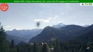 Archived webcam image showing Mountain Lodge Zoia, Chiesa in Valmalenco on 12 Jul 2026 at 16:50