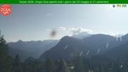 Archived webcam image showing Mountain Lodge Zoia, Chiesa in Valmalenco on 12 Jul 2026 at 18:50