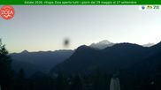 Archived webcam image showing Mountain Lodge Zoia, Chiesa in Valmalenco on 12 Jul 2026 at 20:50