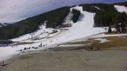 Archived webcam image showing Tubing Hill and Super Bee Lift at Copper Mountain Resort on 6 Apr 2026 at 18:17