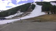 Archived webcam image showing Tubing Hill and Super Bee Lift at Copper Mountain Resort on 23 Apr 2026 at 18:54