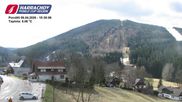 Archived webcam image showing ski-jumping hill Čerťák on 6 Apr 2026 at 10:39