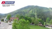 Archived webcam image showing ski-jumping hill Čerťák on 31 May 2026 at 07:16