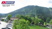 Archived webcam image showing ski-jumping hill Čerťák on 31 May 2026 at 10:16