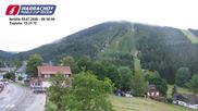 Archived webcam image showing ski-jumping hill Čerťák on 5 Jul 2026 at 08:38
