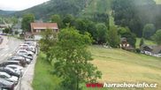 Archived webcam image showing ski-jumping hill Čerťák on 5 Jul 2026 at 14:38