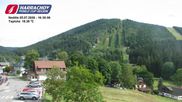 Archived webcam image showing ski-jumping hill Čerťák on 5 Jul 2026 at 16:38