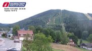 Archived webcam image showing ski-jumping hill Čerťák on 12 Jul 2026 at 20:07