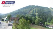 Archived webcam image showing ski-jumping hill Čerťák on 4 Aug 2026 at 08:07